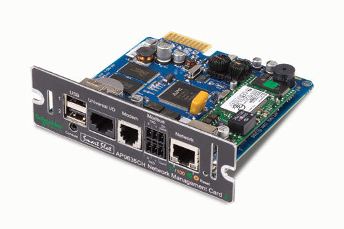 Tarjeta de administración de red 2 de APC - Adaptador de administración remota - SmartSlot - 10/100 Ethernet - Negro - para Galaxy 5500