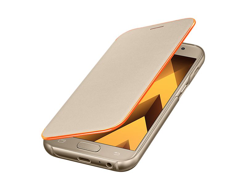 SAMSUNG Galaxy A3 2017 Neon Flip Gold Case - EF-FA320PFEGWW