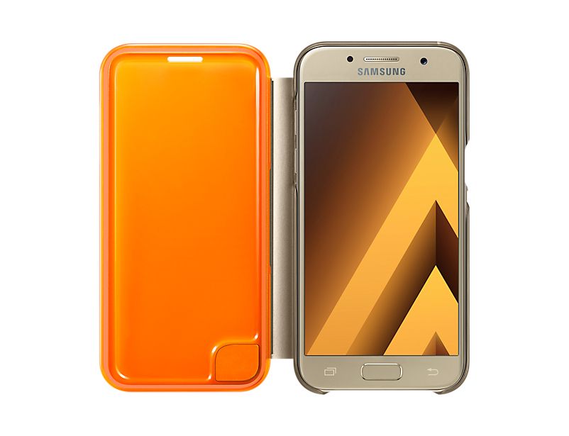 SAMSUNG Galaxy A3 2017 Neon Flip Gold Case - EF-FA320PFEGWW