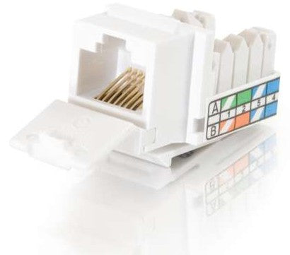 Conector Keystone C2G Cat5e 90º - Conector Keystone - CAT 5e - UTP - RJ-45 - blanco