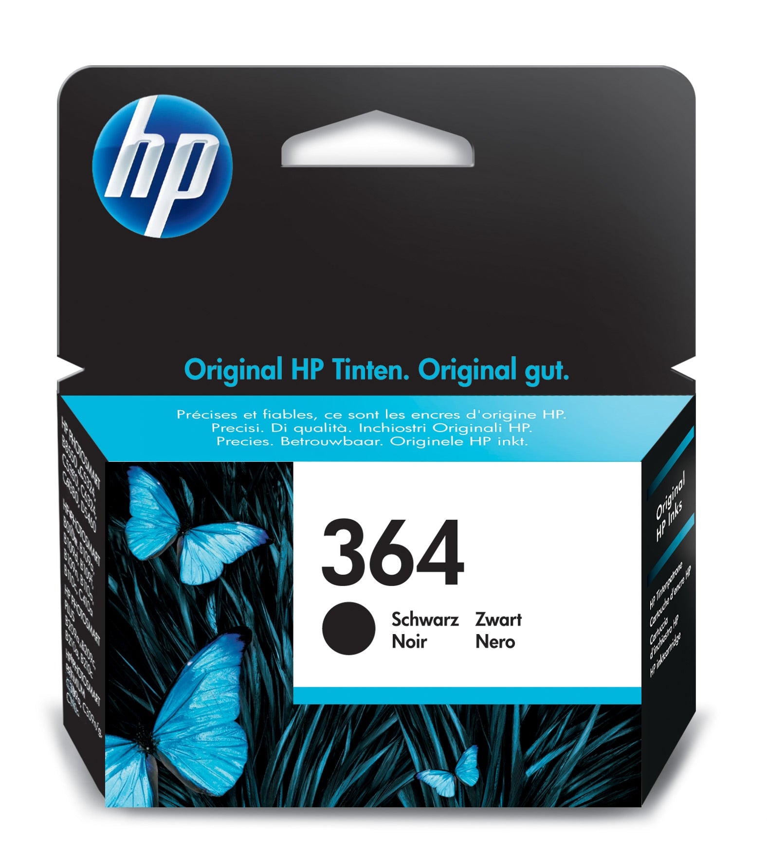 HP 364 - Black - Original - Ink Cartridge - for Deskjet 35XX, Photosmart 55XX, 55XX B111, 65XX, 65XX B211, 7510 C311, B110, Wireless B110