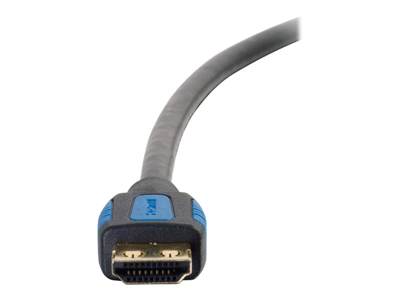 C2G 3m High Speed HDMI Cable with Gripping Connectors - HDMI Cable with Ethernet - HDMI Male to HDMI Male - 3m - Shielded - Black - 4K Support (29678)