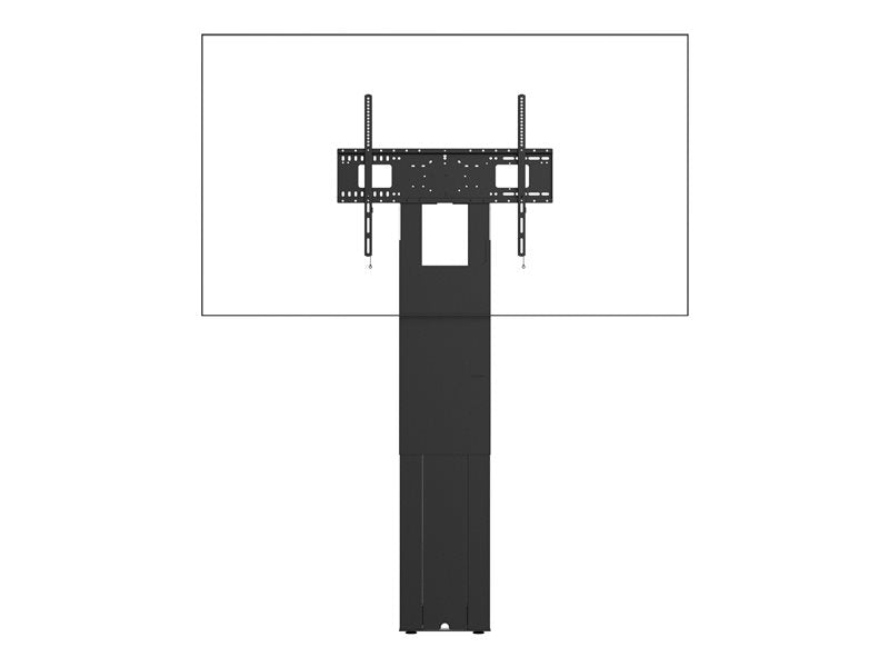 VISION Manual Height Adjustable Display Floor Stand - LIFETIME WARRANTY - Heavy duty - Fits displays up to 100" with VESA sizes up to 800 x 600 - fixes to wall, transfers load to floor - SWL 130 kg / 286 lb - height to centre of screen 896-1596 mm /