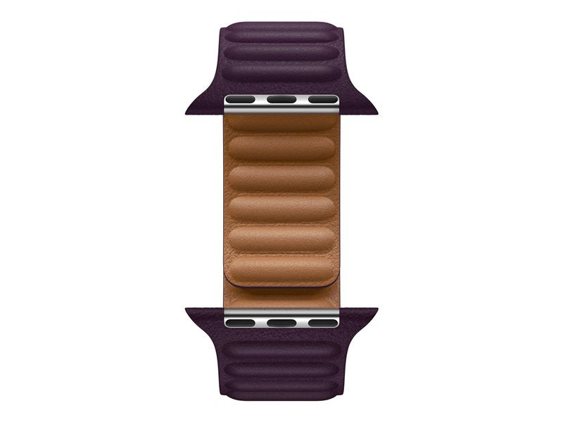 45mm Dark Cherry Leather Link - M/L
