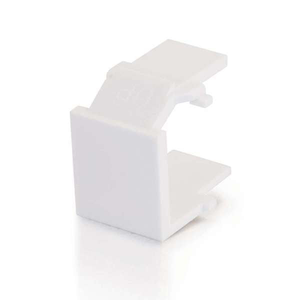Módulo de inserción Keystone en blanco a presión C2G - Implementación modular (no escrito) - Blanco