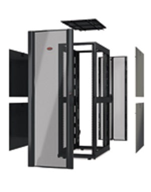 Gabinete APC NetShelter SX Deep sin puertas - Gabinete - Negro - 42U - 19"