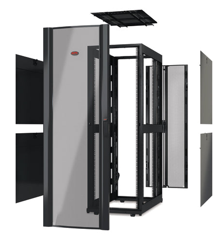 Gabinete APC NetShelter SX Deep sin puertas - Gabinete - Negro - 42U - 19"