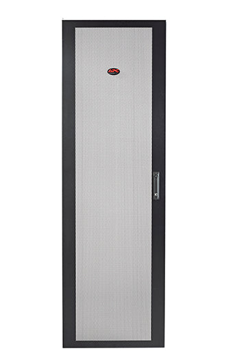 APC NetShelter SV Perforated Flat Door - Porta do bastidor - preto - 48U - para P/N: NBPD0160A, NBWL0355A, SMX3000HV-BR, SRT1000RMXLI, SRT1000RMXLI-NC, SRT1500RMXLA-NC