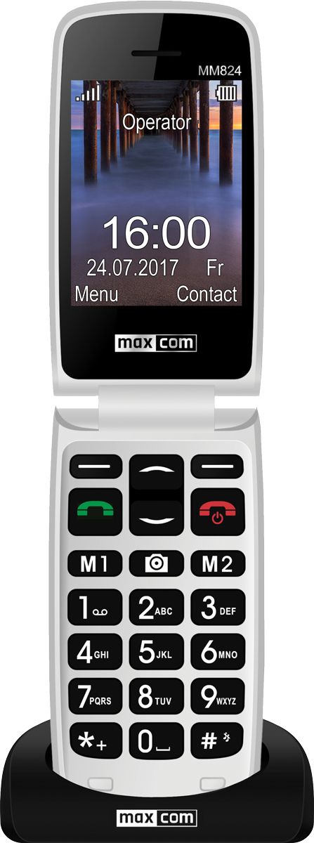 Maxcom Comfort Mobile Phone MM824 2.4" Single SIM 2G Black