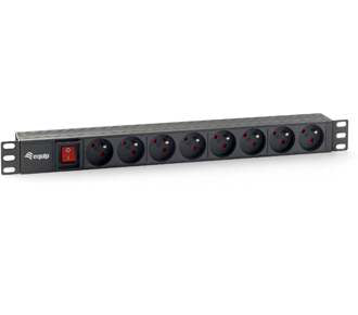 Régua EQUIP 8 Tomadas CEE7/5 1,8m (19\") black - 333285