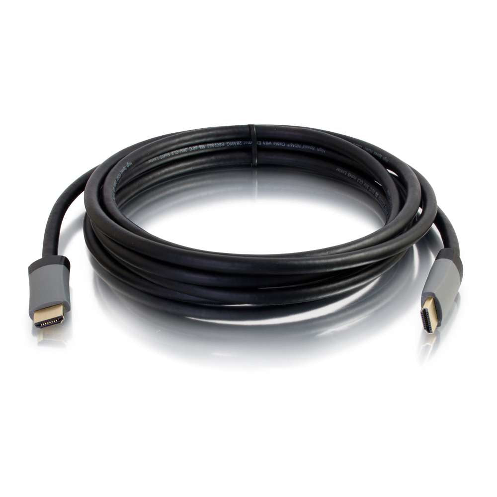 C2G 5m (16ft) Cable HDMI con Ethernet - Alta velocidad CL2 In-Wall Rated - M/M - Cable HDMI con Ethernet - HDMI Macho a HDMI Macho - 5m - Blindado - Negro