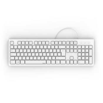Teclado HAMA KC-200, básico, Blanco - 182680