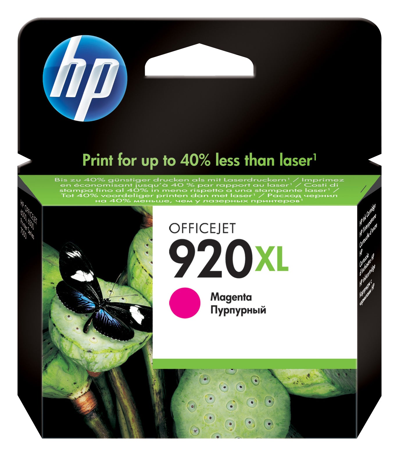 HP 920XL - 6 ml - High Yield - magenta - original - ink cartridge - for Officejet 6000, 6000 E609a, 6500, 6500 E709a, 6500A, 6500A E710a, 7000 E809a, 7500A