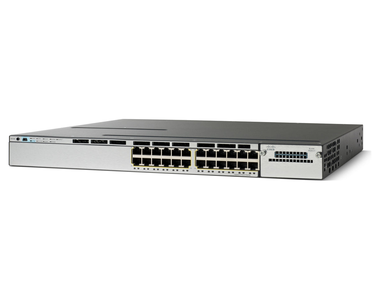 Cisco Catalyst 3750X-24U-E - Switch - L3 - Managed - 24 x 10/100/1000 (UPOE) - Rail mountable - UPOE (800W)
