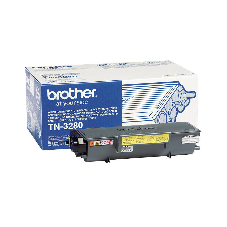 Brother TN3280 - Black - original - toner cartridge - for Brother DCP-8070, 8085, HL-5340, 5350, 5370, 5380, MFC-8370, 8380, 8880, 8890