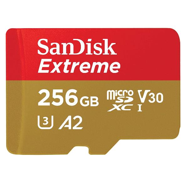 EXTREME MICROSDXC 256GB + SD ADAPTE