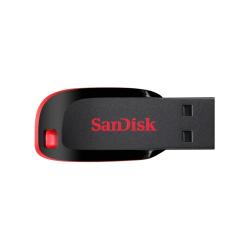 SanDisk Cruzer Blade - USB Flash Drive - 128 GB - USB - Black, Red