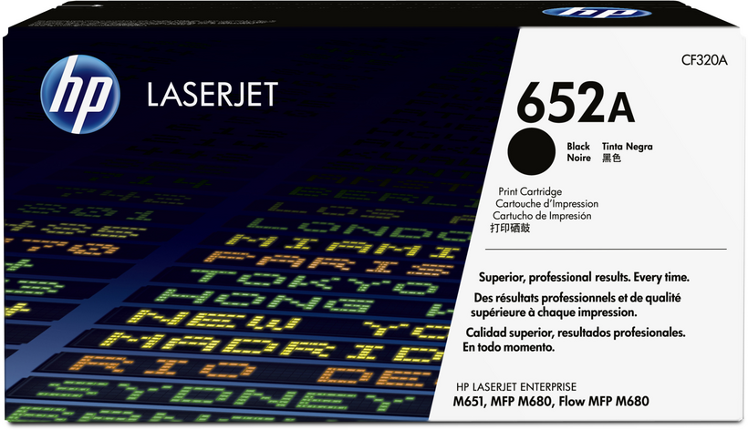 HP 652A - Preto - original - LaserJet - cartucho de toner (CF320A) - para Color LaserJet Enterprise MFP M680, LaserJet Enterprise Flow MFP M680
