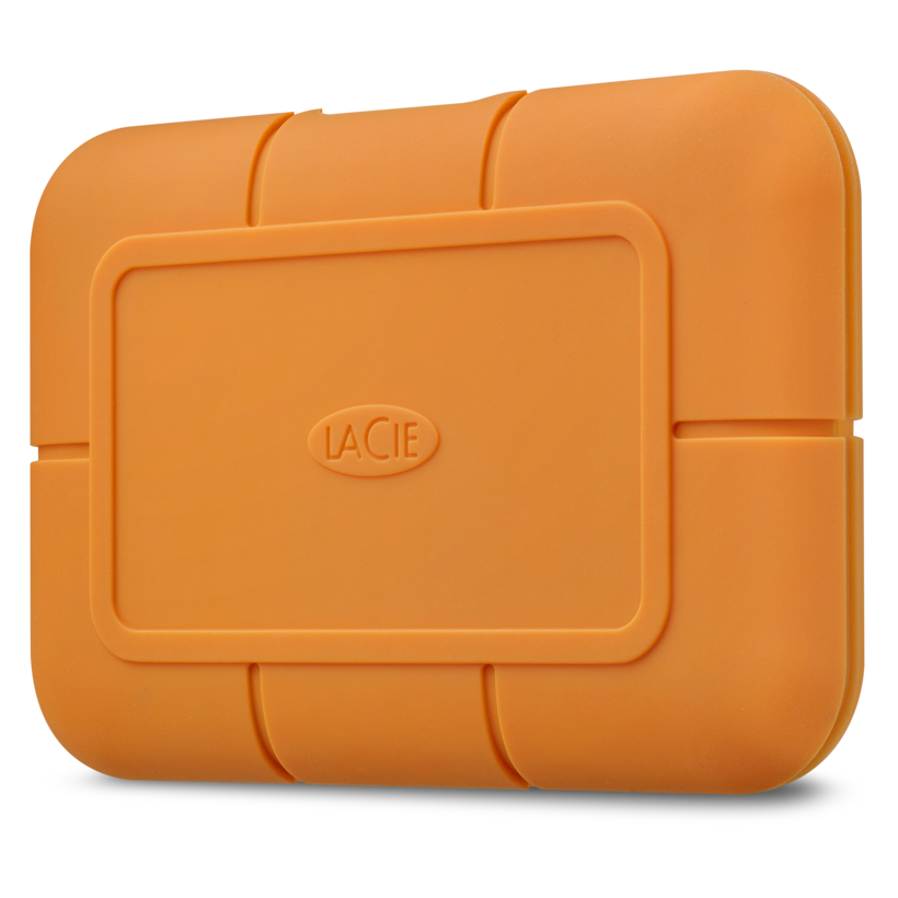 LaCie Rugged SSD STHR500800 - SSD - encrypted - 500 GB - external (portable) - USB 3.1 Gen 2 / Thunderbolt 3 (USB C connector) - Self-Encrypting Drive (SED)