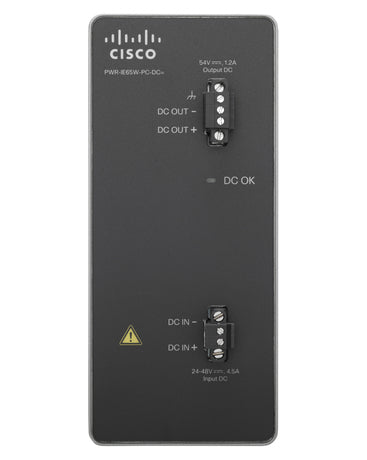 Cisco DC-DC Power Module for POE solution - Conversor de potência (trilho DIN montável) - 18 - 60 V - 65 Watt - para Industrial Ethernet 3000 Series