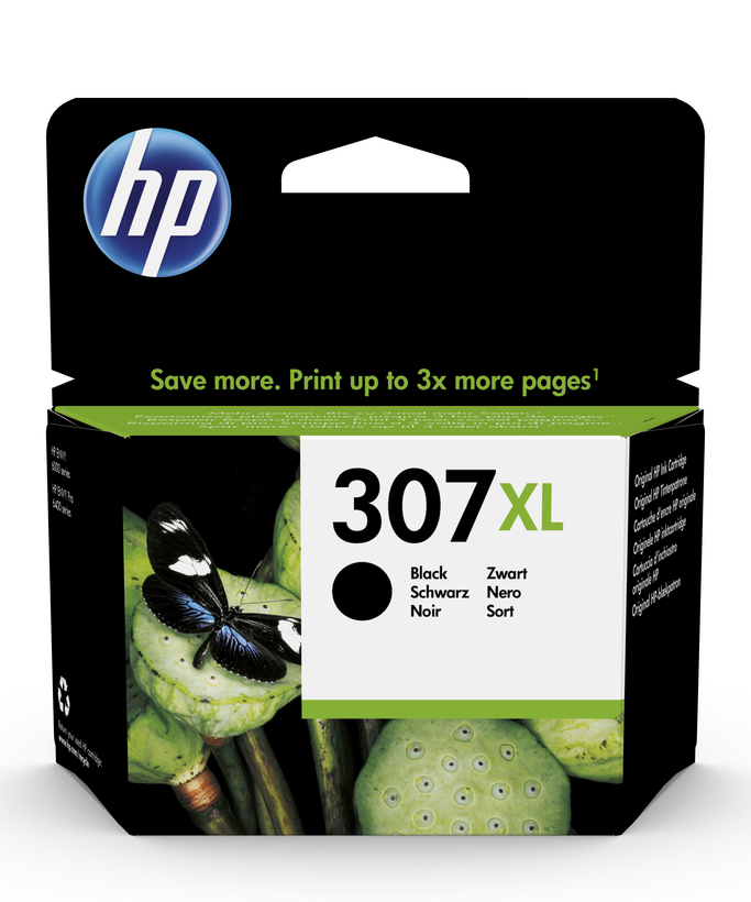 HP 307XL - 7 ml - Extra High Yield - black - original - ink cartridge - for ENVY 60XX, 6420, ENVY Pro 64XX