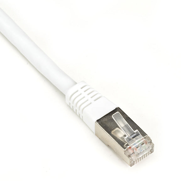 Cable de conexión de red C2G Cat5e Booted Shielded (STP) - Cable de conexión - RJ-45 (M) a RJ-45 (M) - 50 m - PTB - CAT 5e - moldeado - blanco