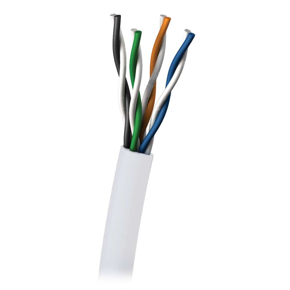 C2G - Cable de volumen - 305 m - PTNB - CAT 5e - cámara, liso - blanco