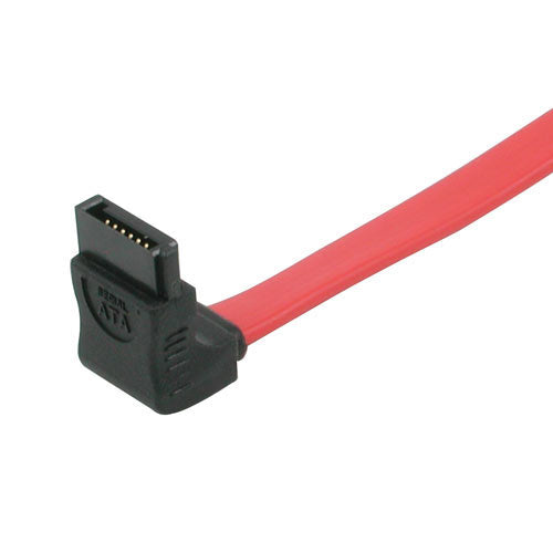 C2G 90° a 90° Ángulo Recto - Cable SATA - Serial ATA 150/300/600 - SATA (F) a SATA (F) - 1 m - Conector 90°, conector ángulo recto - rojo