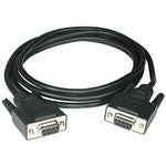 C2G - Cable serie - DB-9 (F) a DB-9 (F) - 5 m - moldeado, tornillos de mariposa - negro