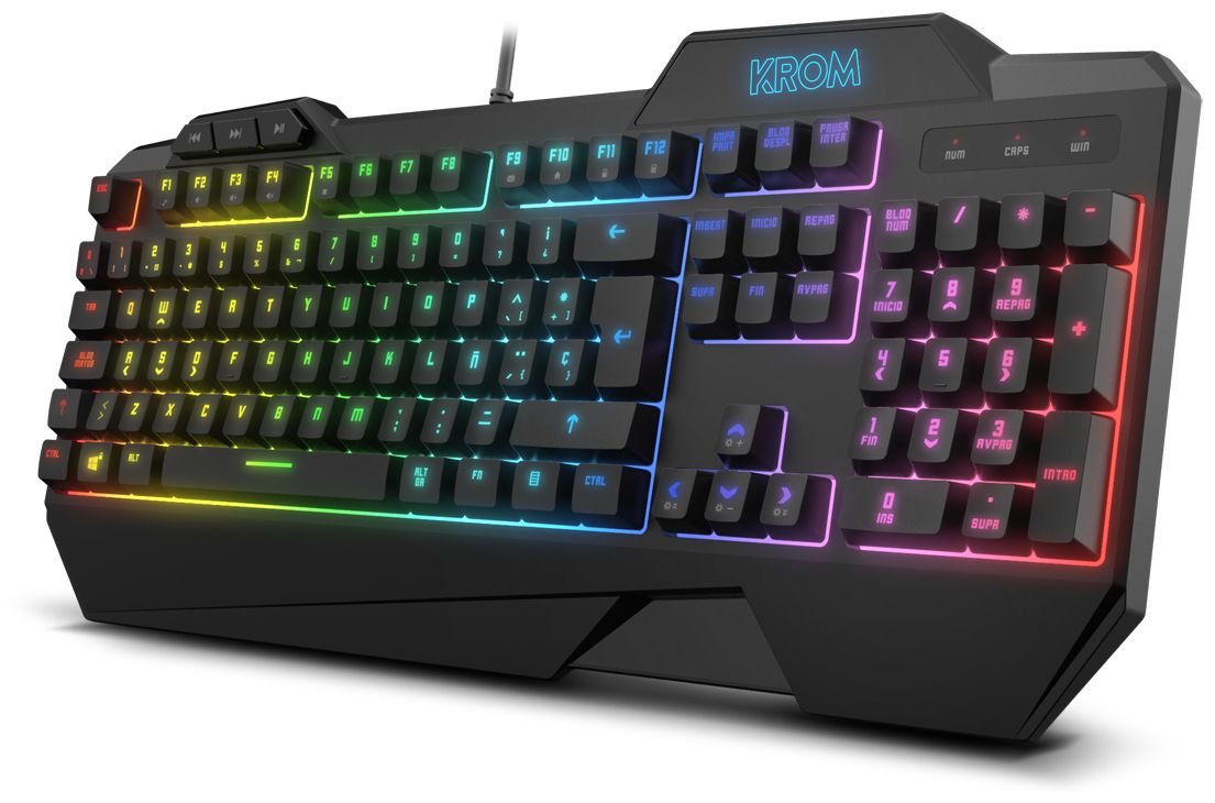 Teclado NOX Krom Krusher SEMI-MECHANICAL RGB COMBO
