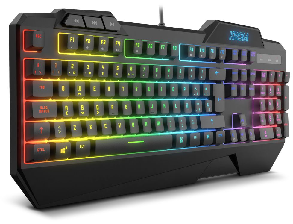 Teclado NOX Krom Krusher SEMI-MECHANICAL RGB COMBO