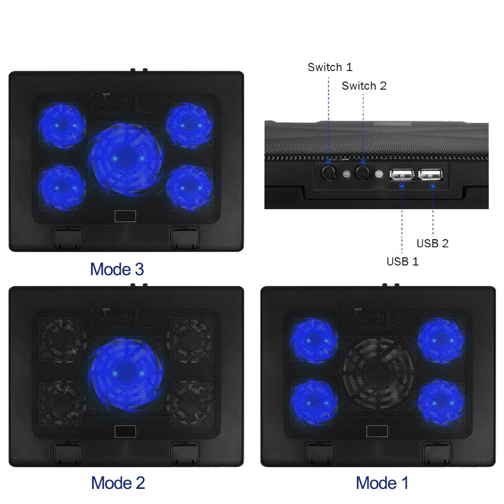 CoolBox Portable Cooling Base NCP17-5BL