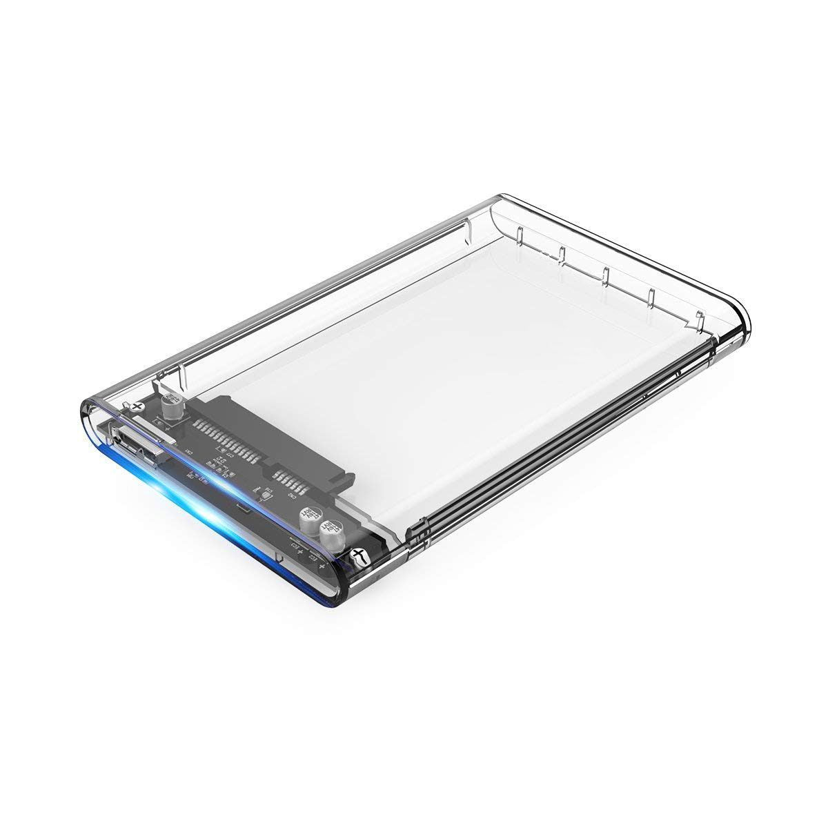Caixa p/ disco externo 2.5 CoolBox SCT-2533 USB3.0 Transparente