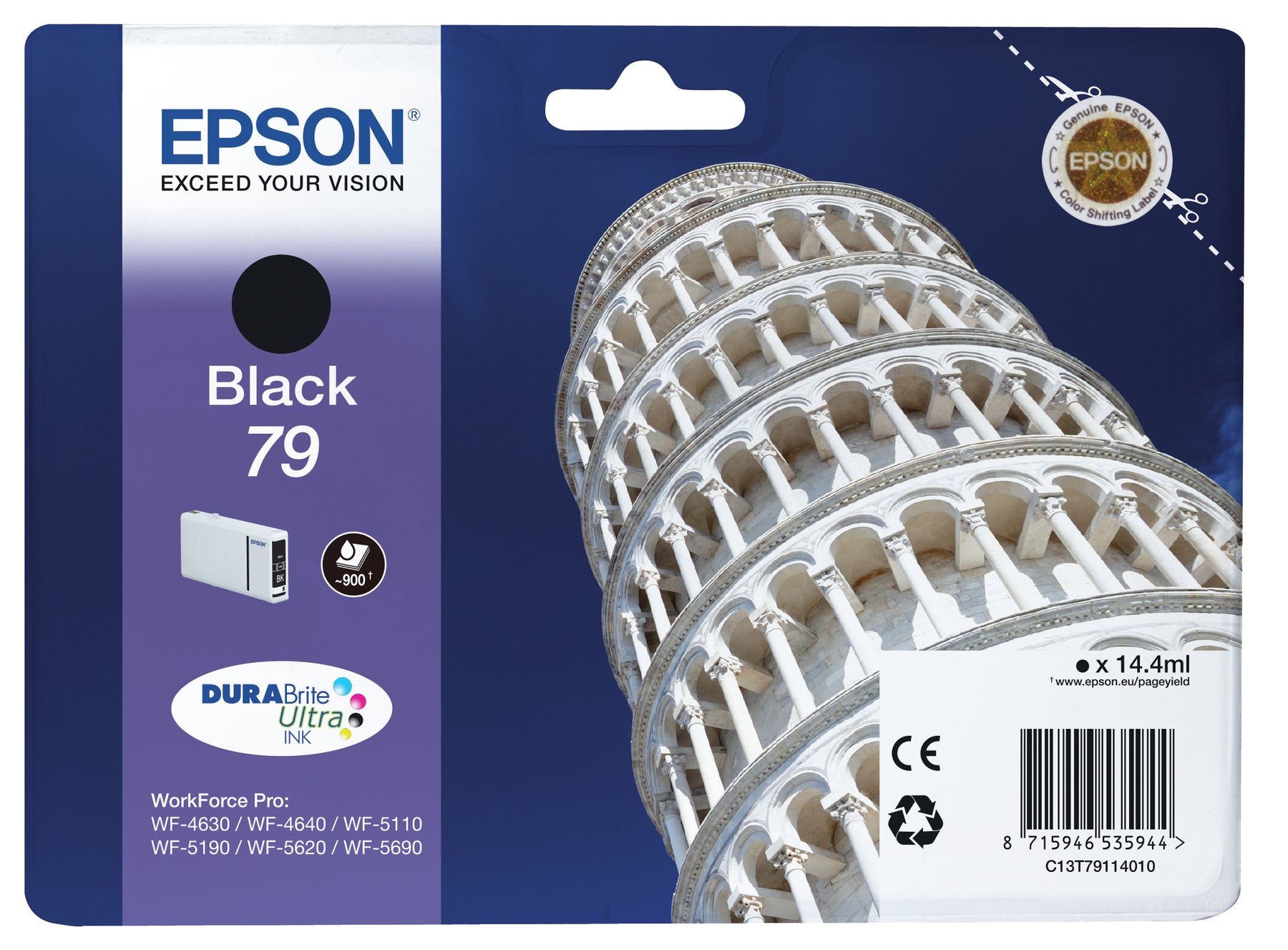EPSON CARTRIDGE BLACK L 900p WF-5620DWF/4630DWF/4640DTWF/5110DW/5690DWF/5190DW