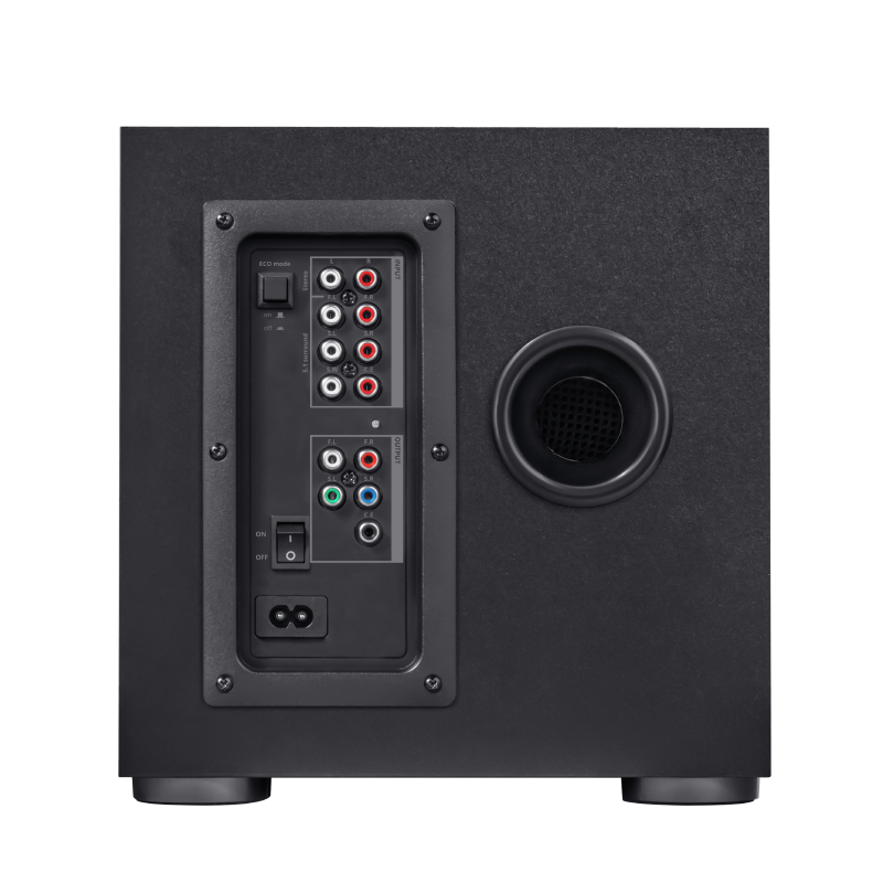 TRUST COLUNAS GAMING GXT658 TYTAN SURROUND 5.1 LED