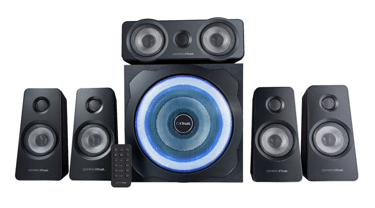 ALTAVOCES DE CONFIANZA GAMING GXT658 TYTAN SURROUND 5.1 LED