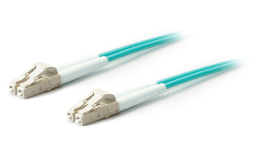 C2G LC-LC 10Gb 50/125 OM3 Duplex Multimode PVC Fiber Optic Cable (LSZH) - Cabo de rede - multi-modo LC (M) para multi-modo LC (M) - 30 m - fibra óptica - duplex - 50 / 125 micron - OM3 - sem halogéneo - aqua