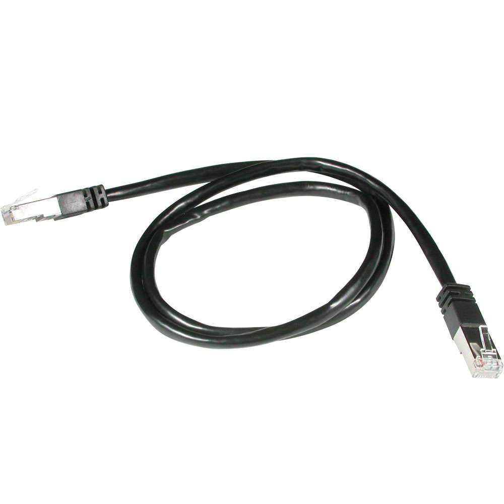 Cable de conexión de red C2G Cat5e Booted Shielded (STP) - Cable de conexión - RJ-45 (M) a RJ-45 (M) - 10 m - PTB - CAT 5e - moldeado - negro