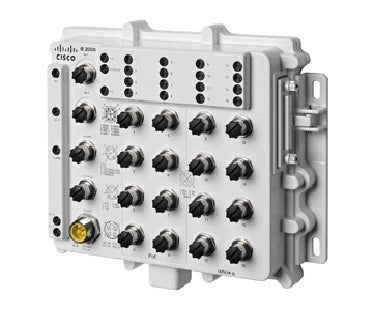 Cisco Industrial Ethernet 2000 IP67 Series - Switch - Administrado - 16 x 10/100 (PoE+) + 2 x 10/100/1000 - montaje en pared - PoE+