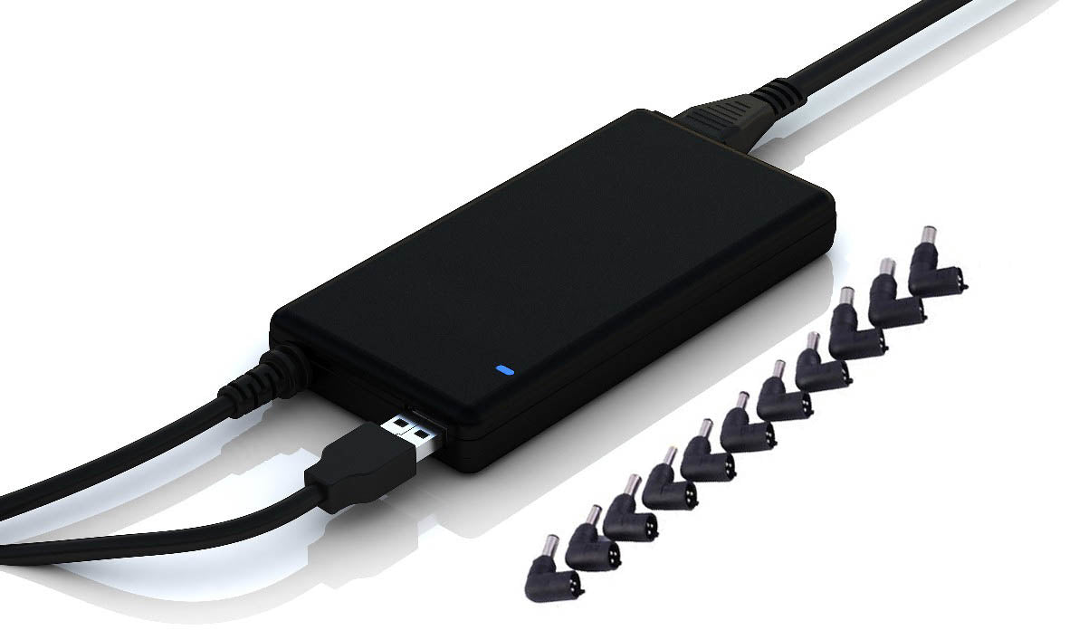 Carregador portatil CoolBox 90W SLIM USB 2.1A