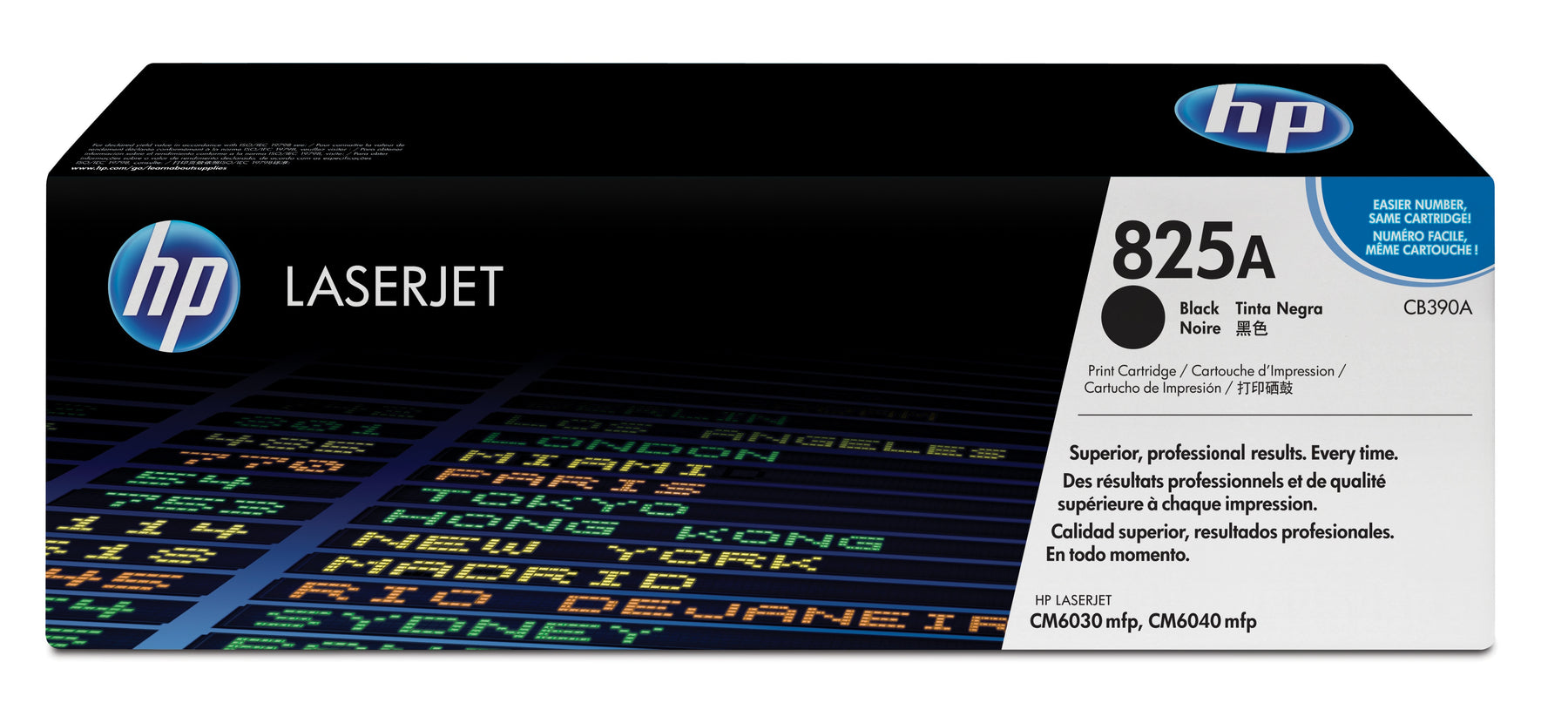 HP 825A - Preto - original - LaserJet - cartucho de toner (CB390A) - para Color LaserJet CM6030 MFP, CM6030f MFP, CM6040 MFP, CM6040f MFP