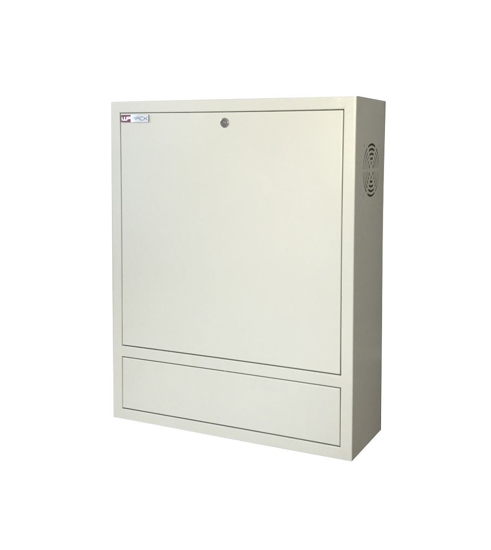 Vertical wall rack WP RACK 19\" RWN Series vesa mounting kit WxDxH: 600x200x750 mm,Gray RAL 7035