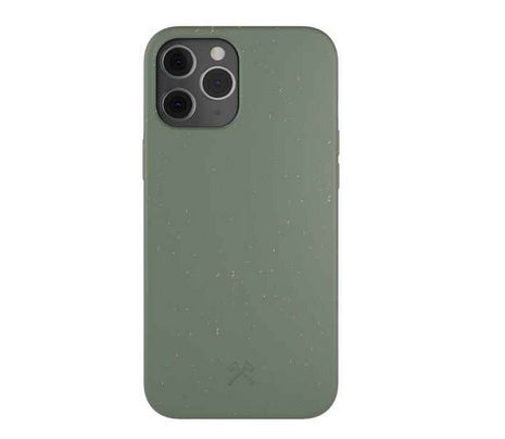 WOODCESSORIES Midnight Green/Biomaterial Bio Antimicrobial Case for iPhone 12 Pro Max