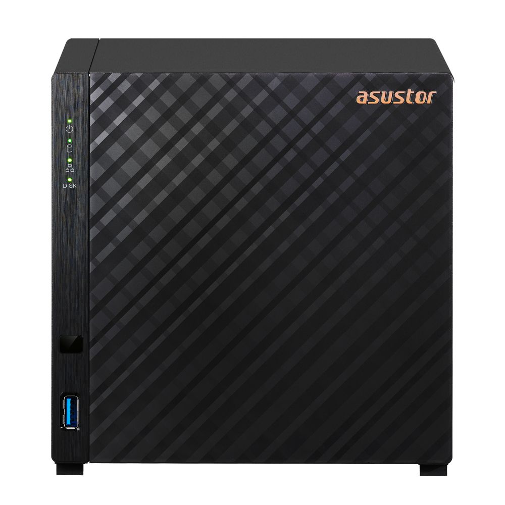 NAS ASUSTOR AS1104T DRIVERSTOR 4, 4-Bay Realtek RTD1296 4C 1.4GHz-1GB-2.5GbE-USB, 3Y WTY (AS1104T)