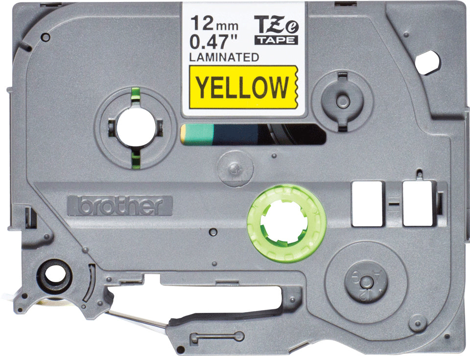 Brother TZe-631S - Black on Yellow - Roll (1.2cm x 4m) 1 Cassette(s) Laminated Tape - For Brother PT-D210, D600, H110, P-Touch PT-1005, D200, D410, D450, D460, D610, E550, H110