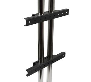 Serie modular Peerless-AV MOD-AWM2 - Componente de montaje (2 soportes de soporte, 2 adaptadores de soporte) - Para panel plano - Revestimiento negro sin brillo - Tamaño de pantalla: 46"-90" - Montaje en pared