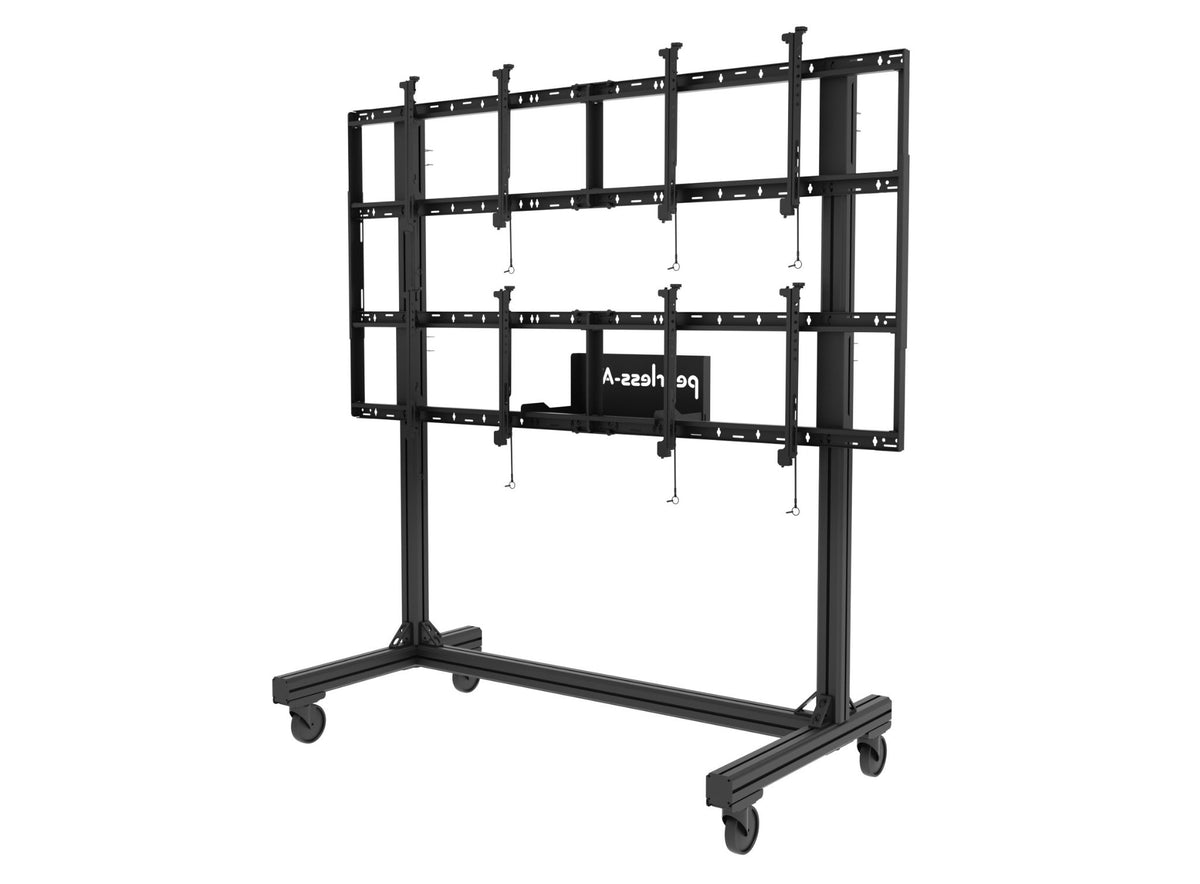 Peerless-AV Portable Video Wall DS-C560-2X2 - Carrinho - para 4 LCD / painéis de plasma - alumínio - revestimento preto sem brilho - tamanho de tela: 46"-60"