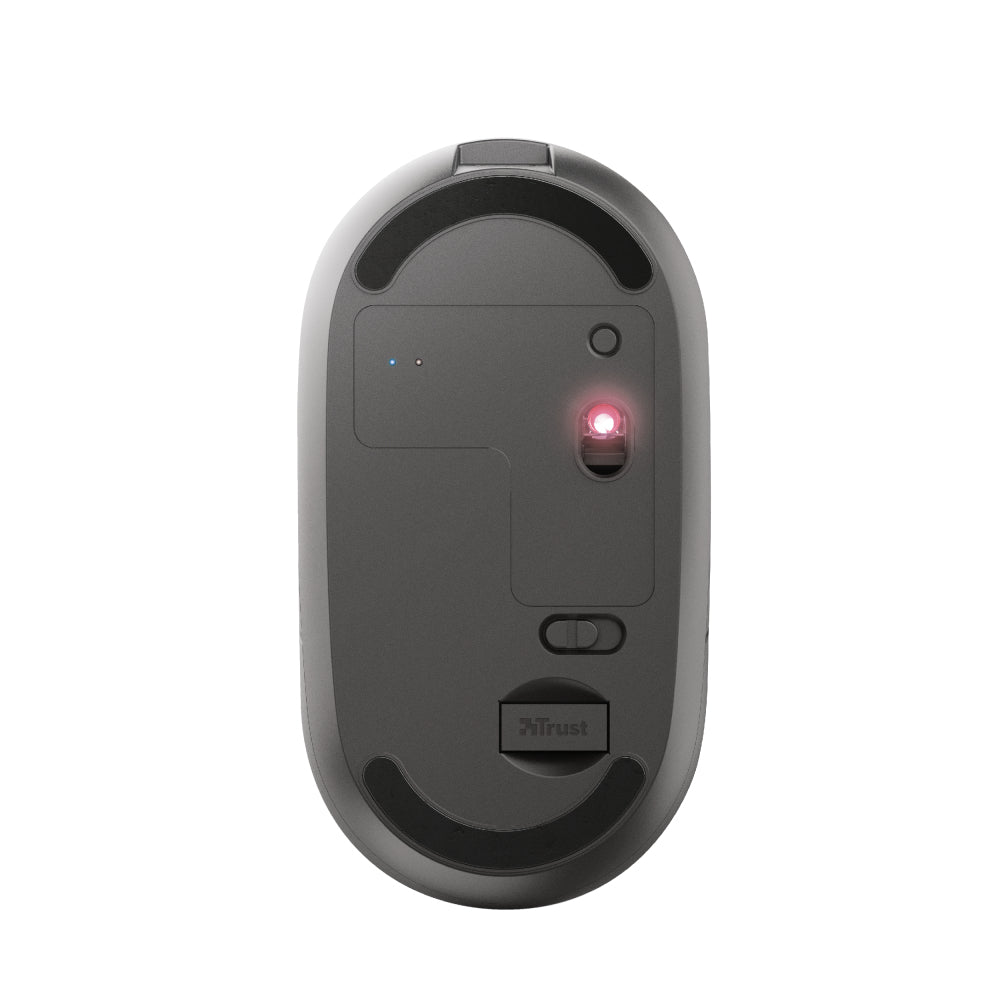 Ratón recargable inalámbrico ultradelgado PUCK - Negro