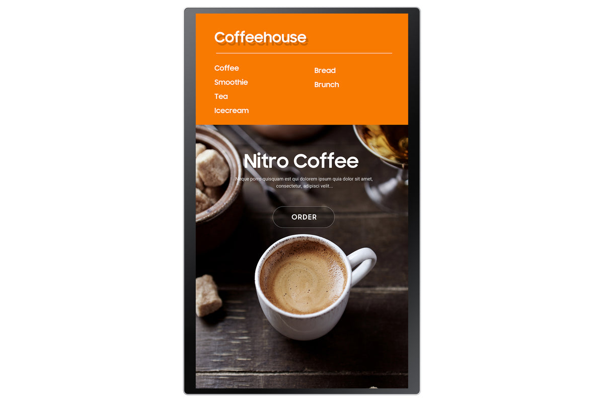 Display SAMSUNG Interactive Kiosk KM24A - 24\'\' FHD 250nit 16/7 Tactile Wifi