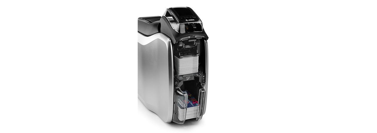 ZEBRA ZC300 Dual Sided Card Printer & CardStudio 2.0 Stand & 200PVC Cards & Ribbon YMCKO200